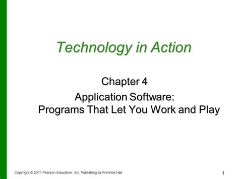 Download Chapter 4 Application Software Programs That Let You Work And Play 