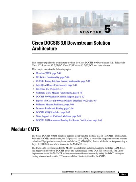 Download Chapter 4 Cisco Docsis 3 0 Downstream Solution Components 