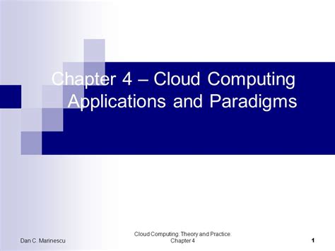 Read Chapter 4 Cloud Computing Applications And Paradigms 