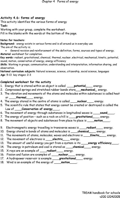 Read Online Chapter 4 Forms Of Energy Answers 
