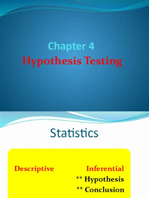 Full Download Chapter 4 Hypothesis Tests Usgs 