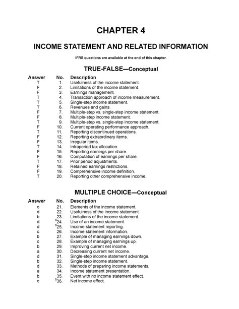 Full Download Chapter 4 Income Statement Jufiles 
