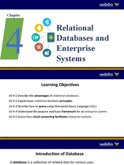 Read Chapter 4 Relational Databases Solutions 