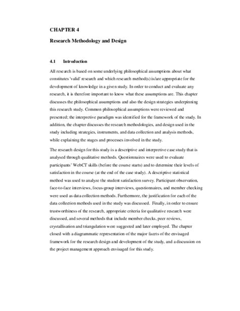 Full Download Chapter 4 Research Design And Method 4 1 Introduction 