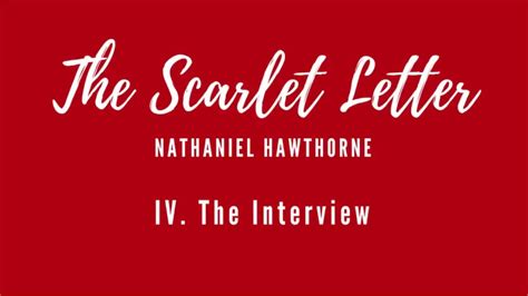 Read Chapter 4 Scarlet Letter 