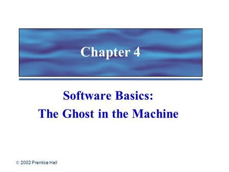 Full Download Chapter 4 Software Basics 