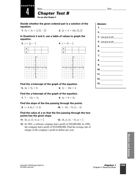 Full Download Chapter 4 Test Form B 