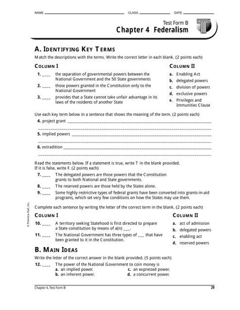Download Chapter 4 Test Form B Noworkore 