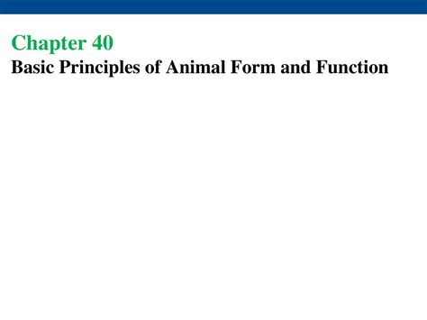 Read Chapter 40 Basic Principles Of Animal Form And Function Answers 