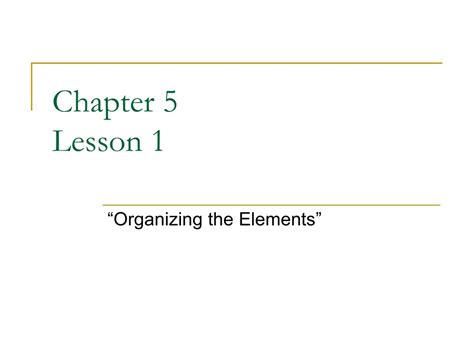 Full Download Chapter 5 Lesson 1 