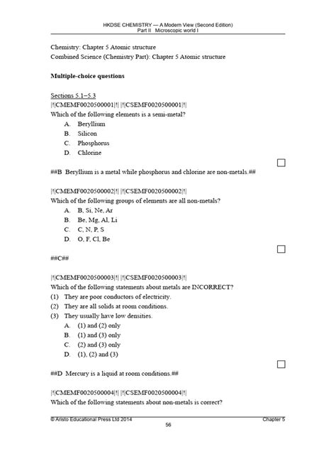 Read Online Chapter 5 Multiple Choice Questions By Section Pdf 