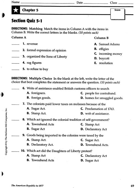 Download Chapter 5 Section 1 Quiz Anwers 