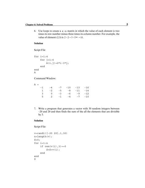 Download Chapter 5 Solutions Matlab 