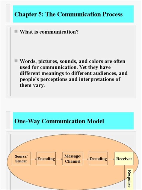 Read Chapter 5 The Communication Process 