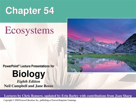Download Chapter 54 Ecosystems Answer Guide 