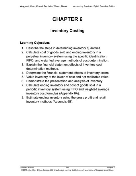 Download Chapter 6 Inventories Solutions 