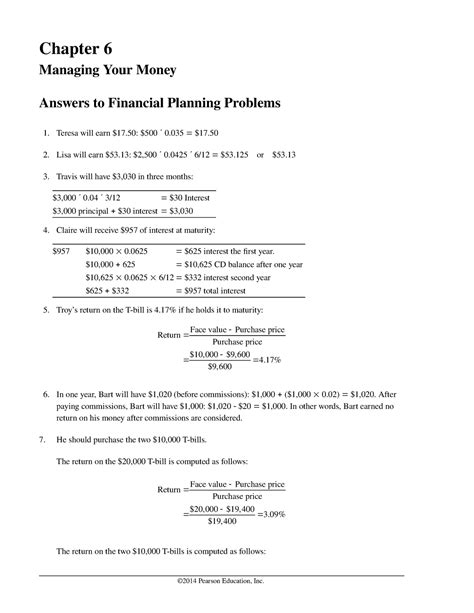 Full Download Chapter 6 Personal Finance Answers 