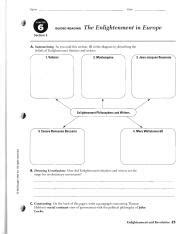 Read Chapter 6 Section 2 The Enlightenment In Europe Guided Reading 