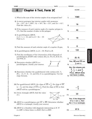 Full Download Chapter 6 Test Form 2C 