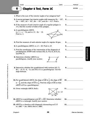 Full Download Chapter 6 Test Form 2C 