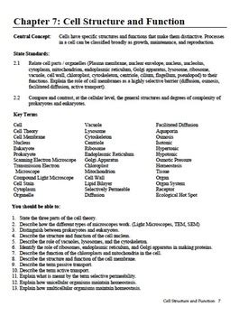 Full Download Chapter 7 Cell Structure And Function Study Guide Answer Key 