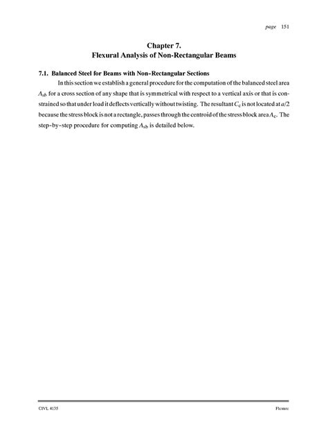 Read Chapter 7 Flexural Analysis Of Non Rectangular Beams 