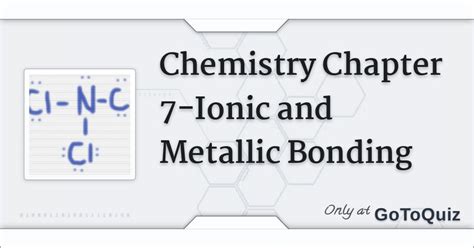 Read Chapter 7 Ionic And Metallic Bonding Answer Key 