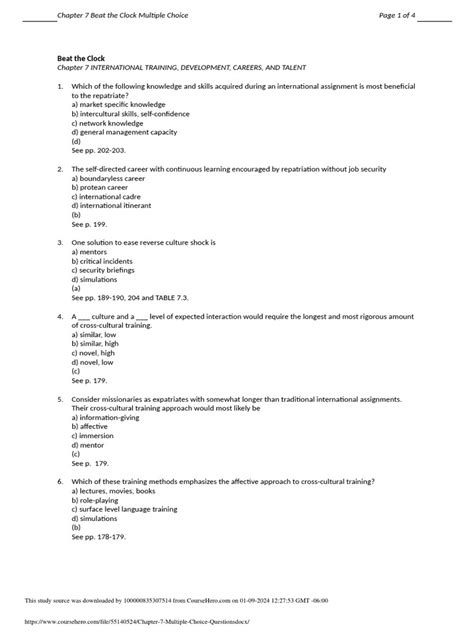 Read Chapter 7 Multiple Choice Questions 