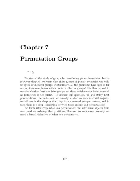 Full Download Chapter 7 Permutation Groups Singapore 