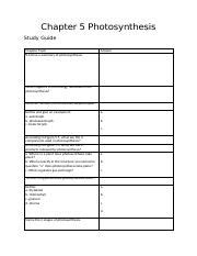 Read Online Chapter 7 Photosynthesis Study Guide 