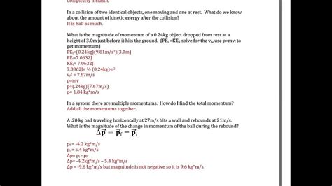 Read Online Chapter 7 Physics Study Guide 