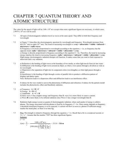 Download Chapter 7 Quantum Theory And Atomic Structure Cribme 