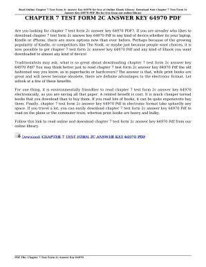 Read Chapter 7 Test Form 2C Answer Key 