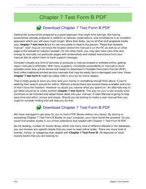 Download Chapter 7 Test Form B 