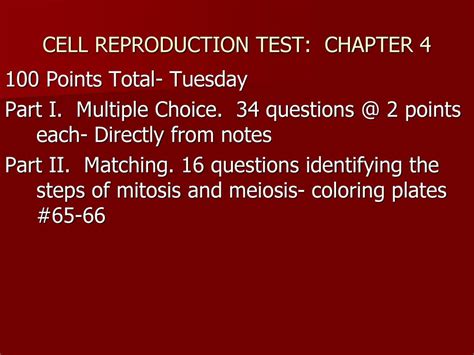 Full Download Chapter 8 Cell Reproduction Test 