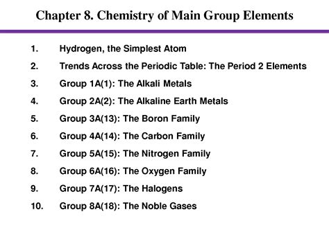 Download Chapter 8 Chemistry Of The Main Group Elements 