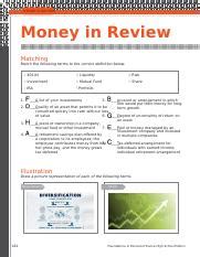 Read Chapter 8 Money In Review Answer Key 