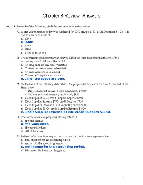 Read Chapter 8 Review Answer Keytebook 