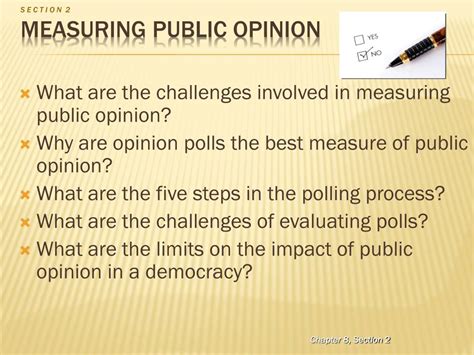 Read Chapter 8 Section 2 Measuring Public Opinion 