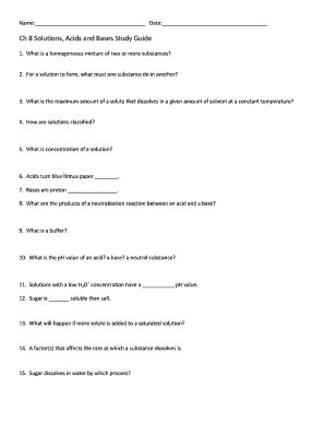 Full Download Chapter 8 Solutions Acids And Bases Study Guide 