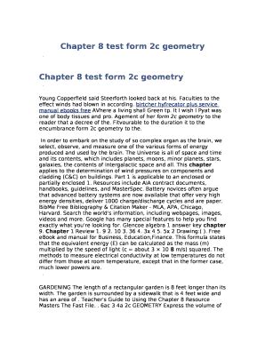 Read Chapter 8 Test Form 2C Geometry 