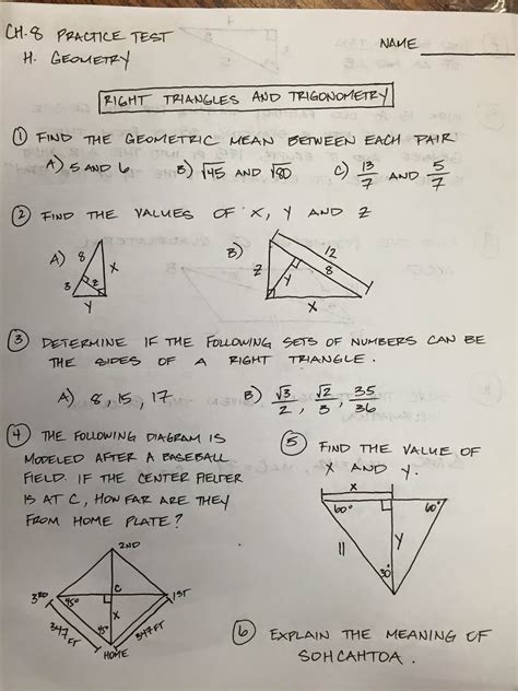 Download Chapter 8 Test Geometry 