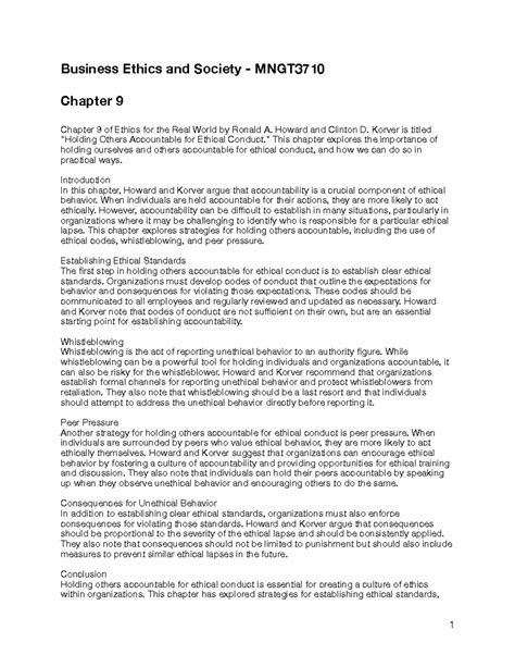 Read Chapter 9 Business For World 