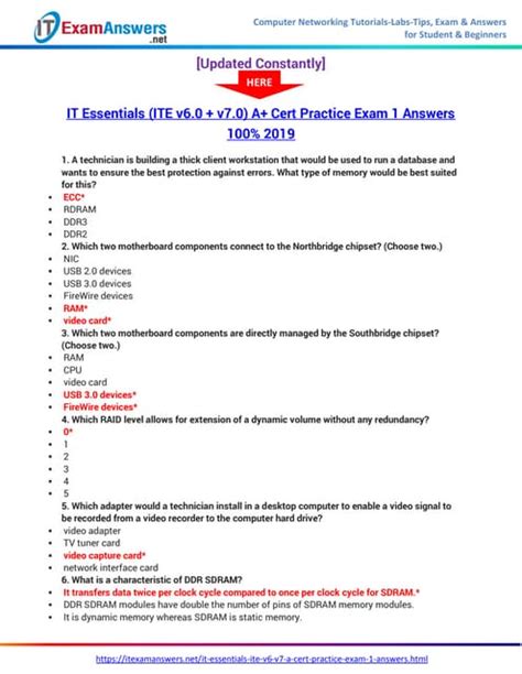 Read Online Chapter 9 Exam It Essentials Pc Hardware And Software Version 41 Answers 