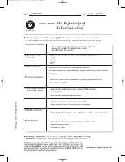 Full Download Chapter 9 Guided Reading The Beginnings Of Industrialization 