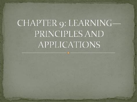 Read Chapter 9 Learning Principles And Applications 