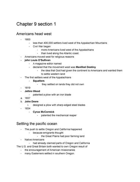 Read Online Chapter 9 Section 1 