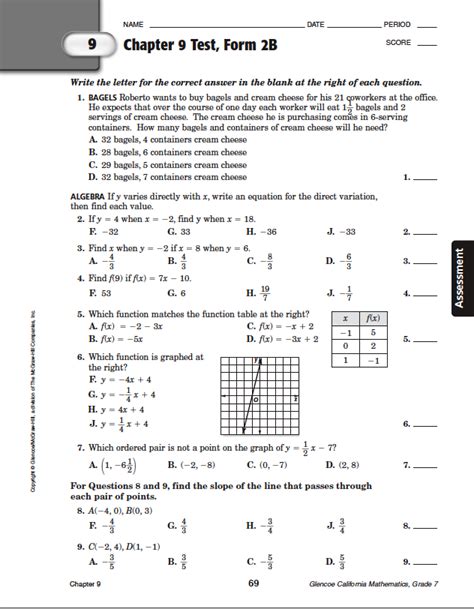 Full Download Chapter 9 Test Form 2B 