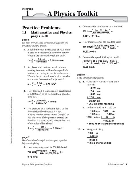 Read Online Chapter Assessments Physics Principles Answers 