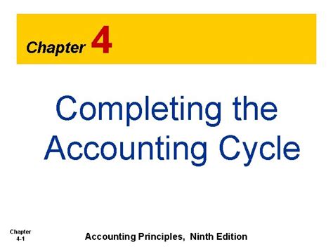 Read Chapter Completing The Accounting Cycle 